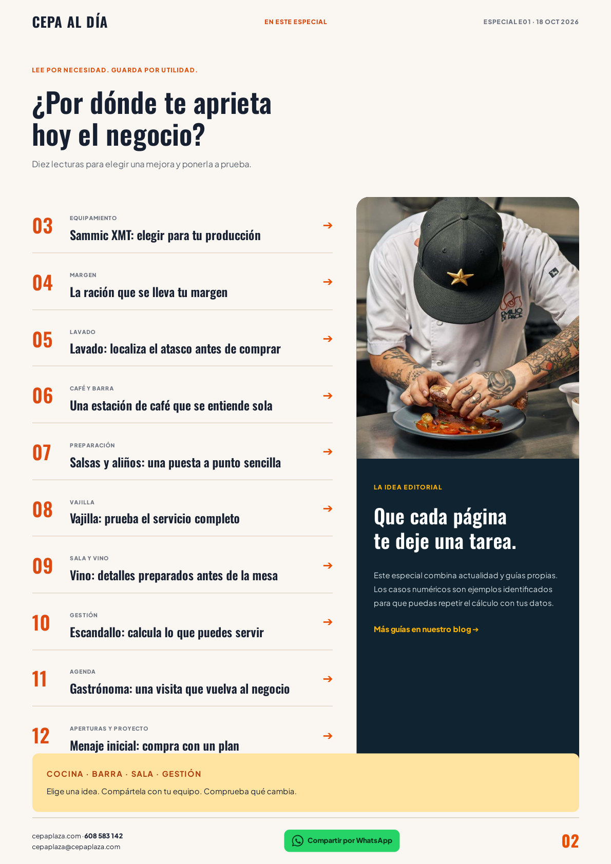 CEPA AL DÍA, página 2 de 12. Diez lecturas para tu negocio  Artículo completo disponible en Leer en texto.