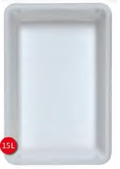 Cubeta Rectangular 15 Lts 60x40x9
