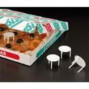 Mesitas Pizza Ø4,5X3 Cms Blanco PP Paq-2000 Garcia de Pou
