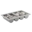 Dispensador Cubiertos GN 1/1 Polipropileno Gris APS