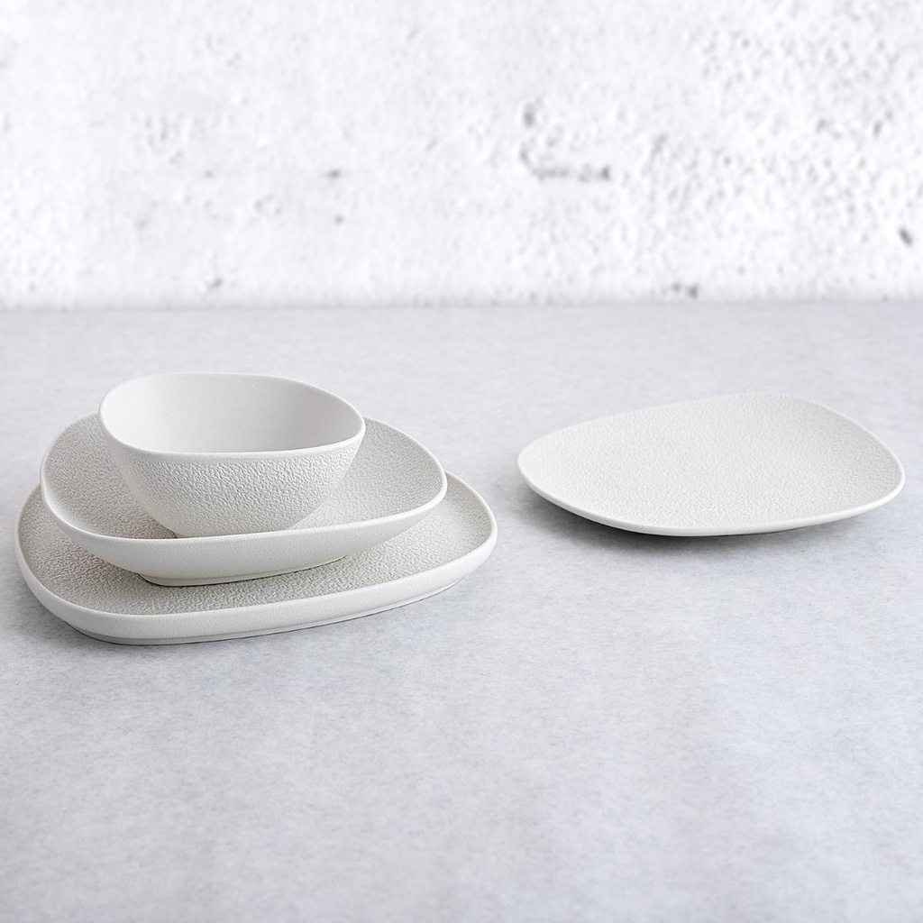 Plato Hondo Irregular Porcelana Fosil Bidasoa Arcoroc
