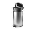 Papelera Pedal 5 Lts Inox Lacor