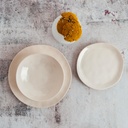 Plato Llano 26 Cms Ceramico Cosmos Perla Bidasoa