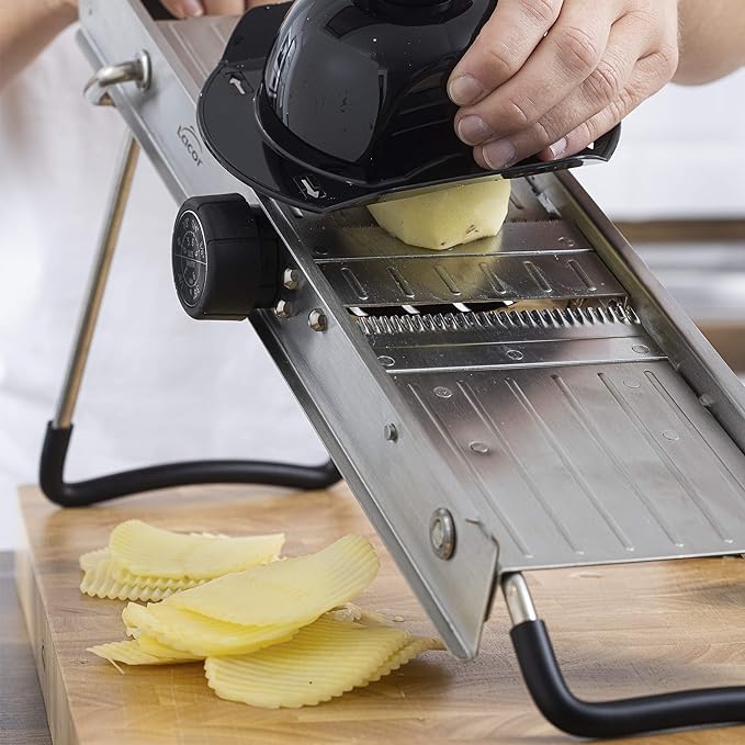 Mandolina Inox Con Protector Lacor Profesional