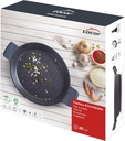 Lacor 25440 Paellera con Asas de Silicona, Recubrimiento Antiadherente, Apta para Inducción, Ecológica, Sin PFOA, Aluminio Fundido, 40cm, Negro