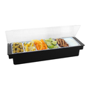 Dispensador Condimentos 6 Compartimentos 49,5x15,7x9 Negro PS Garcia De Pou — vista oficial — GDP-MEDIA-20260811-33683a32c36f73a5