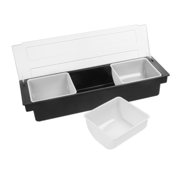 Dispensador Condimentos 3 Compartimentos 49,5x15,7x9 Negro PS Garcia De Pou — vista oficial — GDP-MEDIA-20260811-da47da9a56536d0d