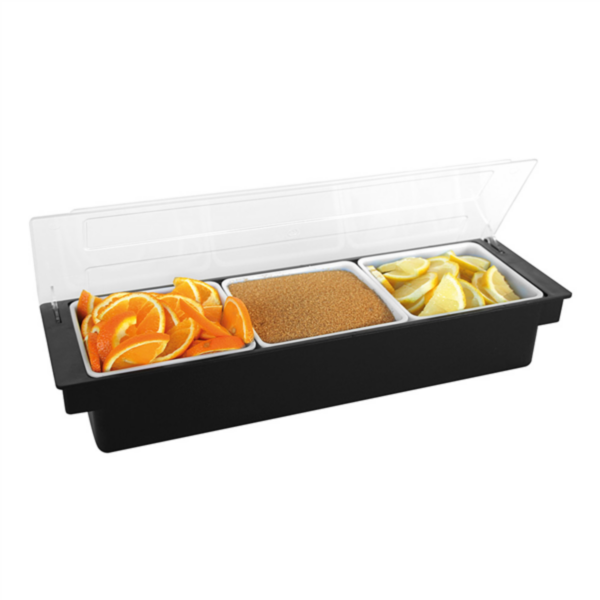 Dispensador Condimentos 3 Compartimentos 49,5x15,7x9 Negro PS Garcia De Pou — vista oficial — GDP-MEDIA-20260811-ad17d7935e868b91