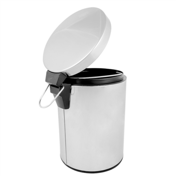 Cubo Pedal 5 Lts Con Receptaculo Interior Plateado Inox Garcia De Pou — vista oficial — GDP-MEDIA-20260811-6d1717bfabb94fd8