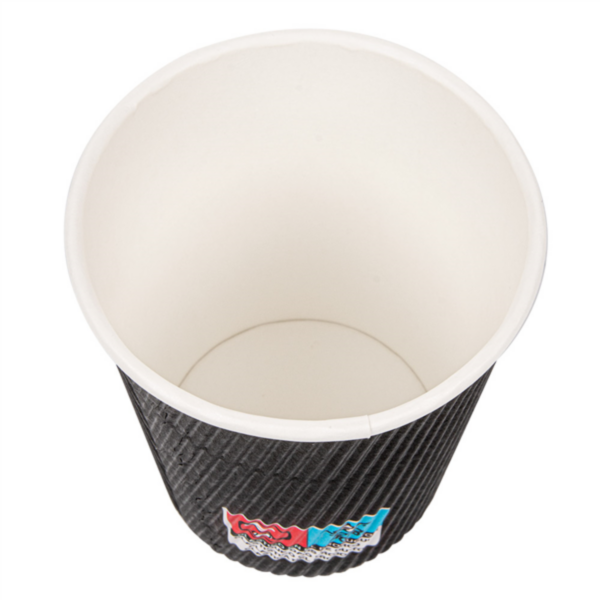 Vaso 240 Ml Bebidas Calientes Doble Pared Ondulado Negro Cartoncillo Paq-25 Garcia De Pou — vista oficial — GDP-MEDIA-20260811-d57a3ab5a4574b49
