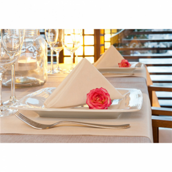 Servilleta 40x40 "Like Linen" Crema Spunlace Paq-50 Garcia De Pou — vista oficial — GDP-MEDIA-20260811-ed77531da77816aa