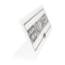 Placa "Reservado Camareros" 26x5+5 Metacrilato Blanco Garcia de Pou — vista oficial — GDP-MEDIA-20260811-ec7b3b7ffe009c95