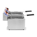 Freidora Doble 8+8 Lts Electrica Sin Grifo Khaus