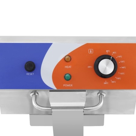 Freidora Doble 8+8 Lts Electrica Sin Grifo Khaus