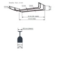 Soporte de Copas BLACK Techo o Pared, Acero Inoxidable Lacor