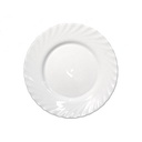 Plato Llano 24,5 Cms Vidrio Opal Trianon Arcoroc