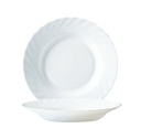 Plato Hondo 22,5 Cms Vidrio Opal Trianon Arcoroc