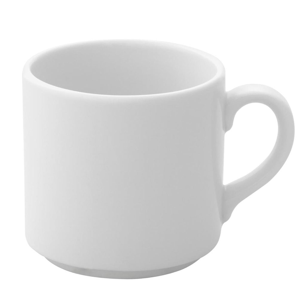 Taza Cafe 20 Cl Apilable Porcelana Prime Ariane