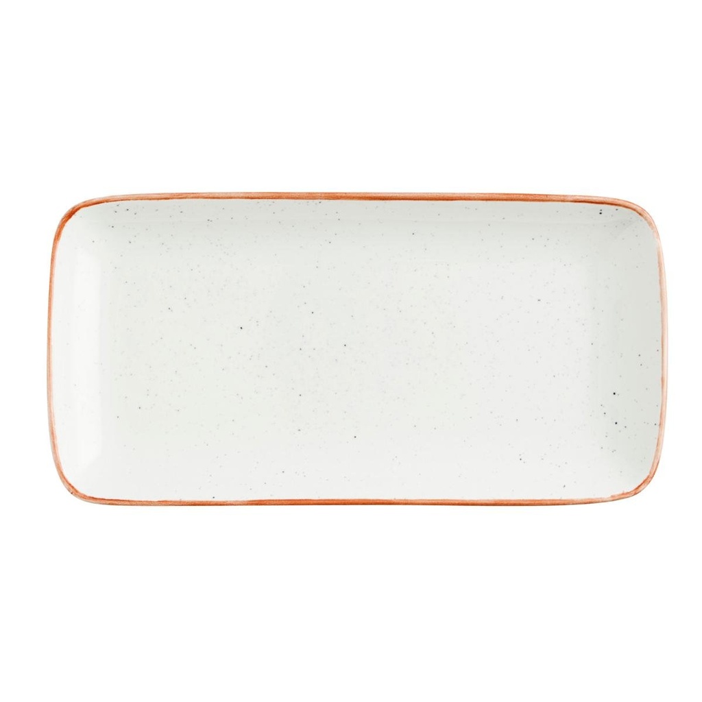 Fuente Rectangular 28x14 Porcelana Terra Arena Ariane