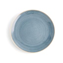 Plato Llano 31 Cms Porcelana Terra Azul Ariane