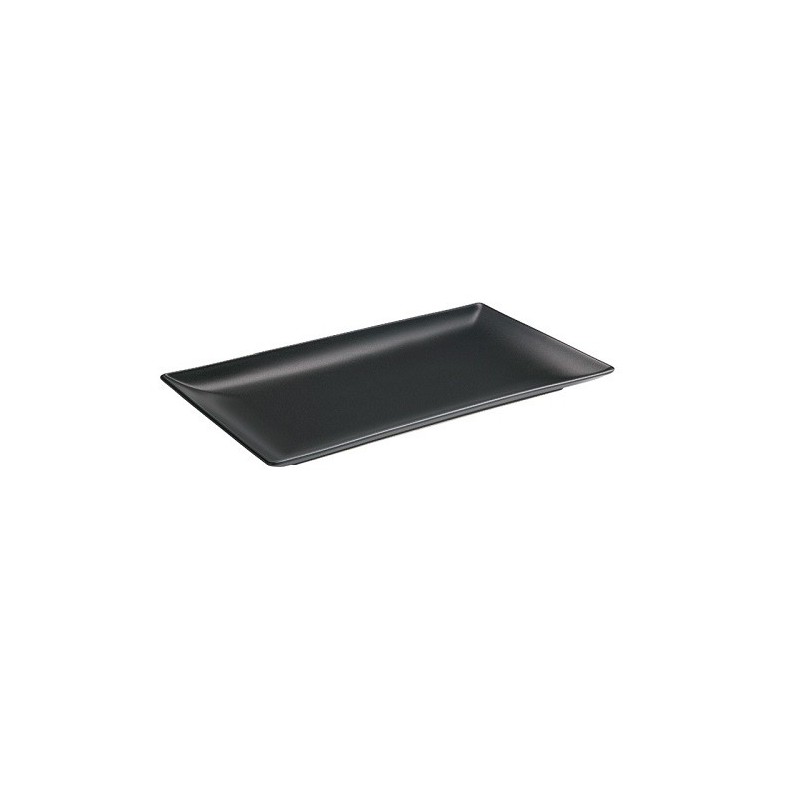 Bandeja 30x15x2 Negra Stoneware Ming II
