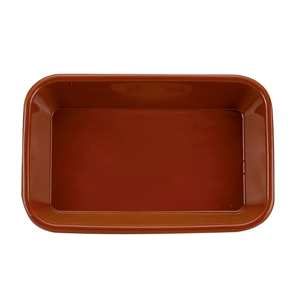 Fuente 35x25x6 Rectangular Barro Profesional Arcoroc