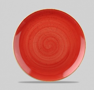 Plato 16,5 Cms Stonecast Berry Red Churchill