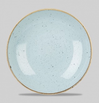 Plato Hondo 24,8 Cms Coupe Stonecast Duck Egg Blue Churchill
