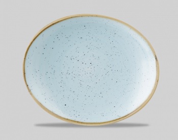 Fuente Oval 19,2X16 Stonecast Duck Egg Blue Churchill