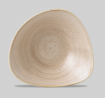 Bol Triangular 23,5 Cms Stonecast Nutmeg Cream Churchill