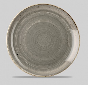 Plato 16,5 Cms Stonecast Peppercorn Grey Churchill