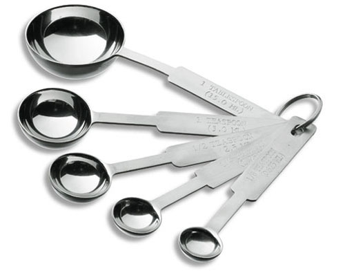 Juego Cucharas Medidoras Acero Inox 18/10 Lacor