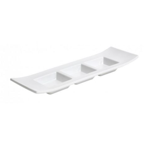 Bandeja 29x9x3.3 Blanca Melamina Crazy