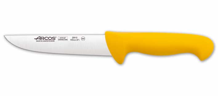 Cuchillo Carnicero Hoja 160 mm Amarillo Arcos