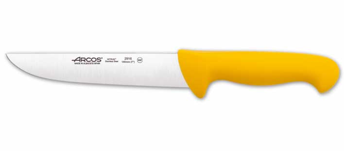 Cuchillo Carnicero Hoja 180 mm Amarillo Arcos