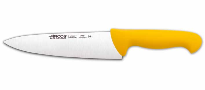 Cuchillo Cocinero Hoja 200 mm Amarillo Arcos