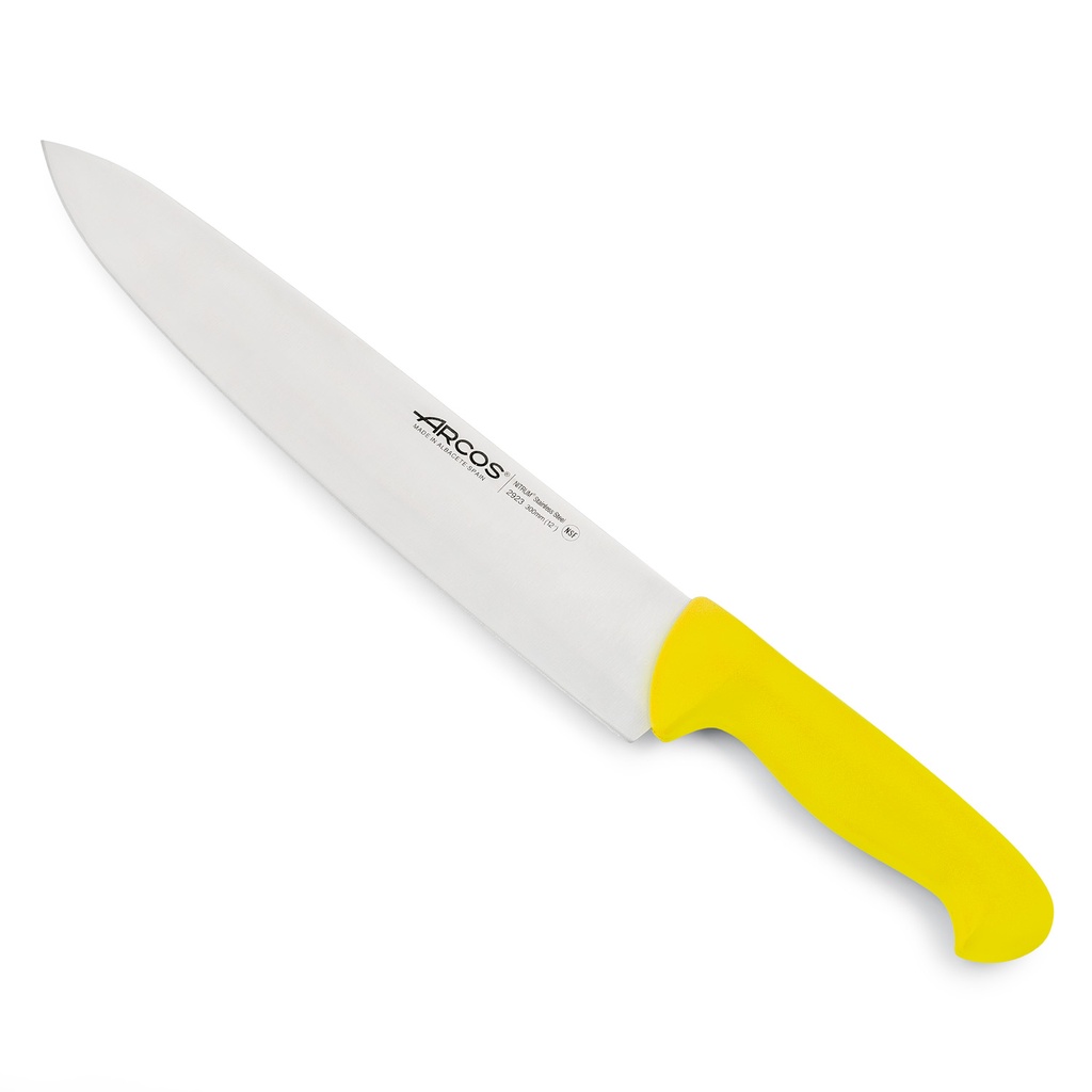 Cuchillo Cocinero Hoja 300 mm Amarillo Arcos