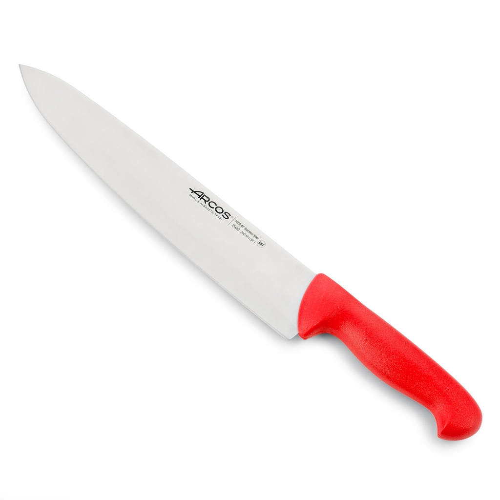 Cuchillo Cocinero Hoja 300 mm Rojo Arcos
