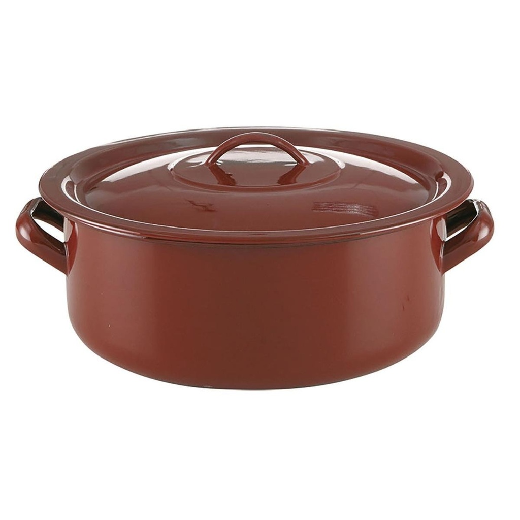 Cacerola 34 Cms Acero Esmaltado Teja Quid