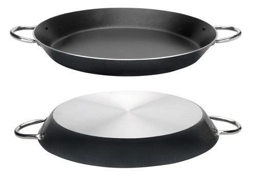 Paellera 46 Cms Aluminio Nero