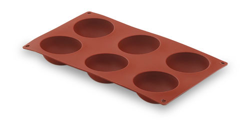 Molde Semiesferico 6 Cavidades Silicona Pastryflex Lacor
