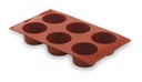 Molde Muffin 6 Cavidades Silicona Pastryflex Lacor