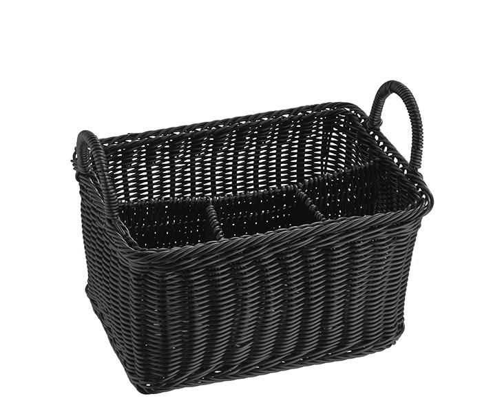 Dispensador Cubiertos "Economic" 26x8 Polipropileno Negro APS