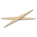 Palillo Plano 6,5 Cms Natural Madera Garcia De Pou