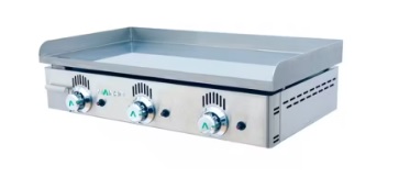 Plancha Gas 800x440 Cromo Duro
