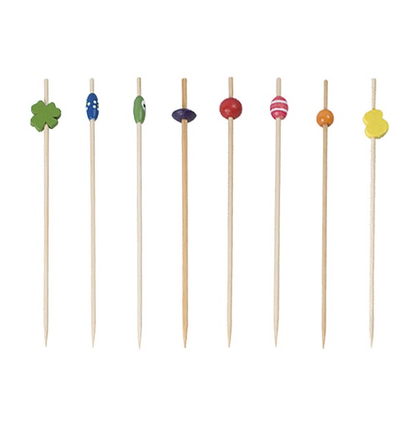 Pick Decorado 12 Cms Surtido Bambu Paq-100 Garcia De Pou