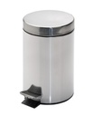 Cubo Pedal 3 Lts Con Receptaculo Interior Plateado Inox Garcia De Pou