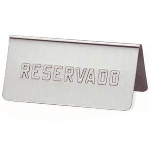 Placa mesa "RESERVADO" 12x5,4x5,9 Garcia De Pou