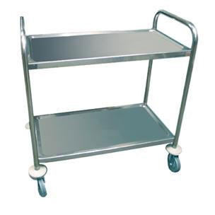 Carro Servicio 2 Niveles 85x53x95 Plateado Inox Garcia De Pou