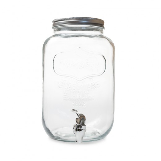 Dispensador Bebidas 8 Lts "Waki Glass" 19,5x31 Cms Transparente Cristal Garcia de Pou
